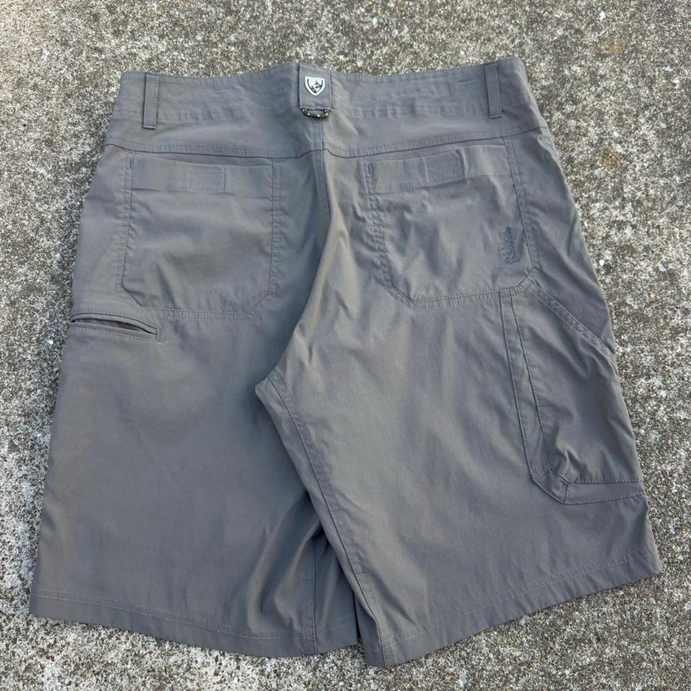 Vintage Y2K Kuhl Renegade Hiking Cargo Shorts Tan Outdoors Utility Mens 36 (d6)